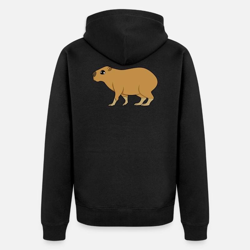 Capybara - Veste à capuche bio Premium Unisexe - noir
