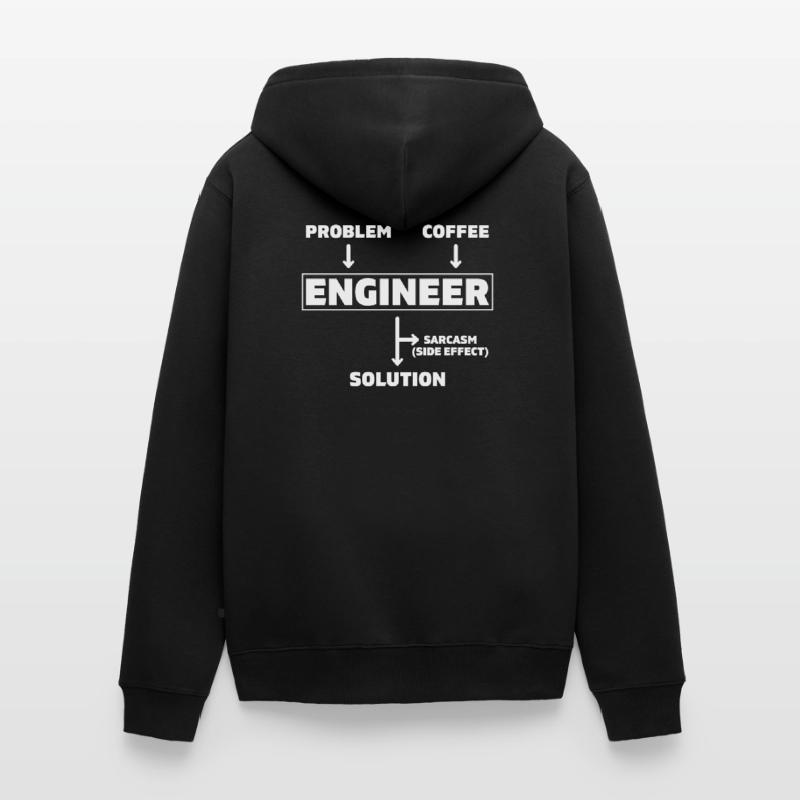 Problem Coffee Engineer Engineer Mechanical Engineering Unisex Premium Organic Zip Hoodie