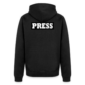 Press - Veste à capuche bio Premium Unisexe - noir - Dos - Nico (187cm)