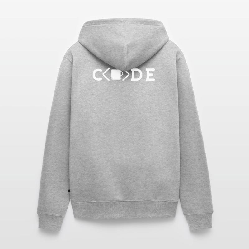 Java Developer Custom Coffee Unisex Premium Organic Zip Hoodie