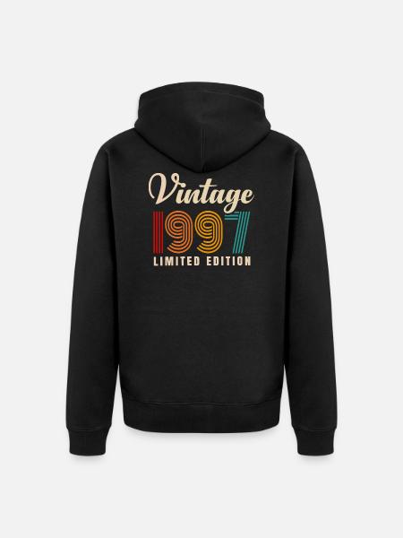 millésime 1997 - Veste à capuche bio Premium Unisexe - noir