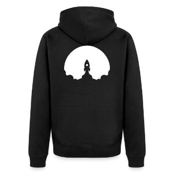 Missile - Veste à capuche bio Premium Unisexe - noir - Dos - Nico (187cm)