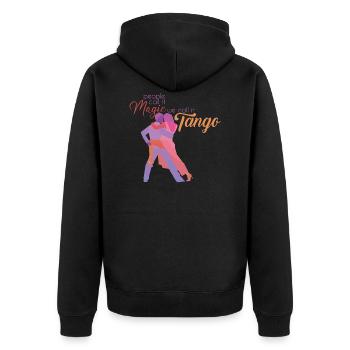 Danse de tango - Veste à capuche bio Premium Unisexe - noir - Dos - Nico (187cm)