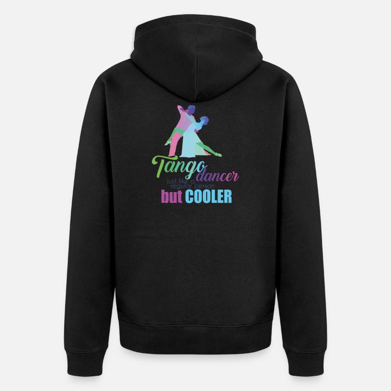 Danse de tango danseur danseur - Veste à capuche bio Premium Unisexe - noir