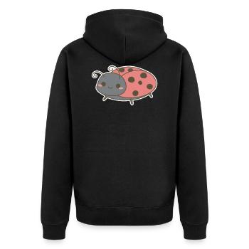 Coccinelle - Veste à capuche bio Premium Unisexe - noir - Dos - Nico (187cm)