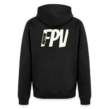 FPV Freestyle Pilot Drone Style de vie - Veste à capuche bio Premium Unisexe - noir - Dos - Nico (187cm)