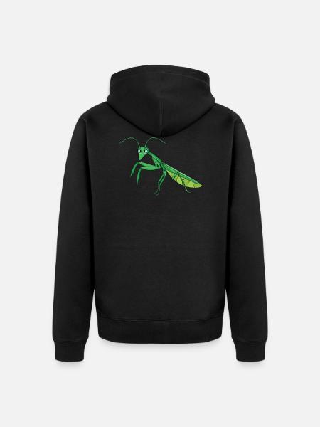 Mantis praying mantis - Unisex Premium Organic Zip Hoodie - black