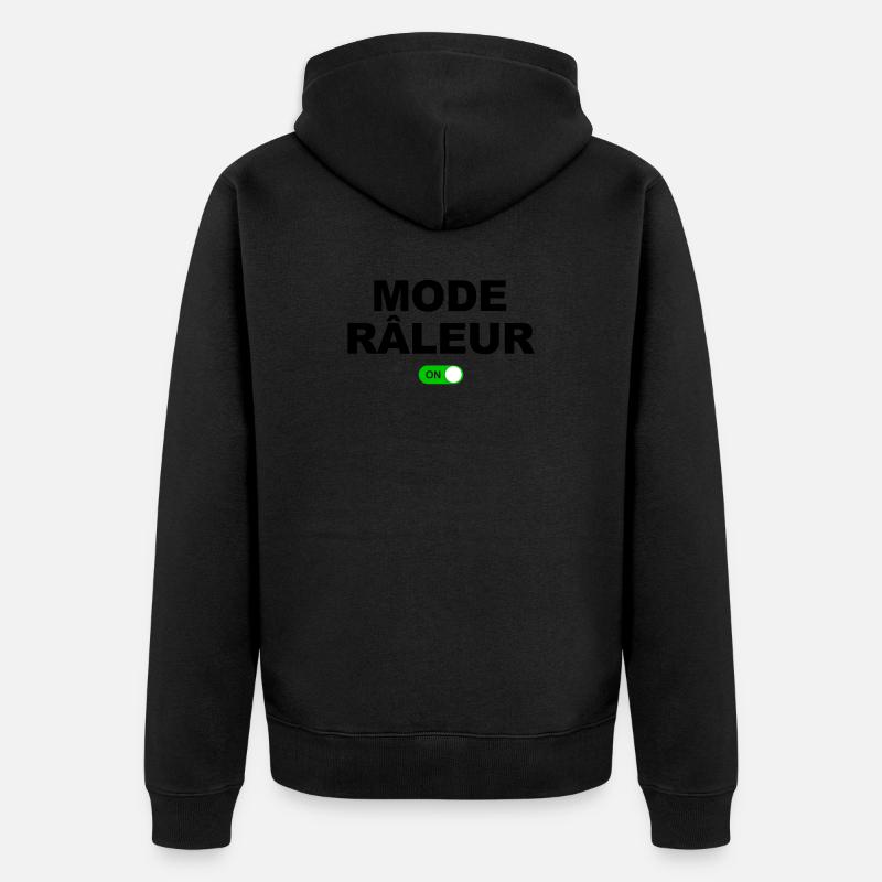 MODE RÂLEUR ON - Veste à capuche bio Premium Unisexe - noir