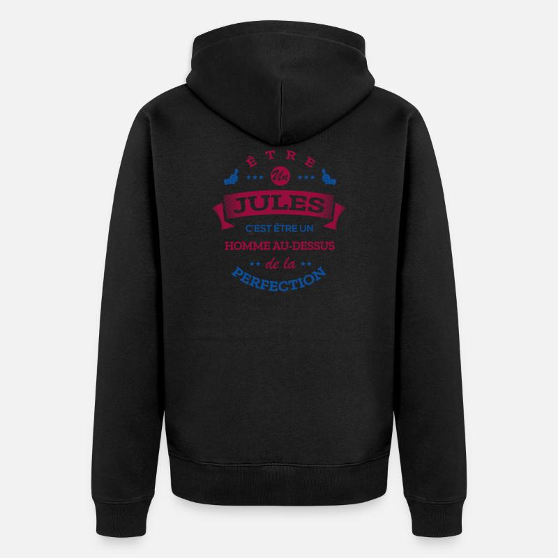 JULES PARFAIT - NOM JULES - Veste à capuche bio Premium Unisexe - noir