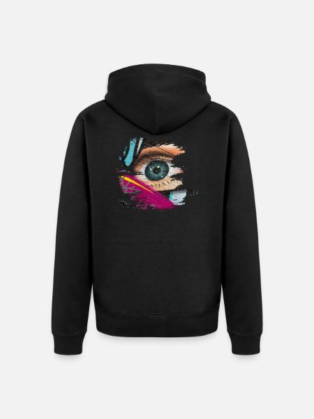 Graffiti - Unisex Premium Organic Zip Hoodie - black