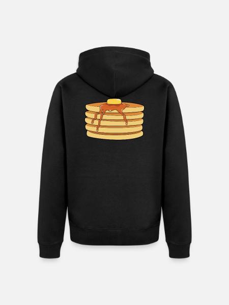 Pancake - Unisex Premium Organic Zip Hoodie - black