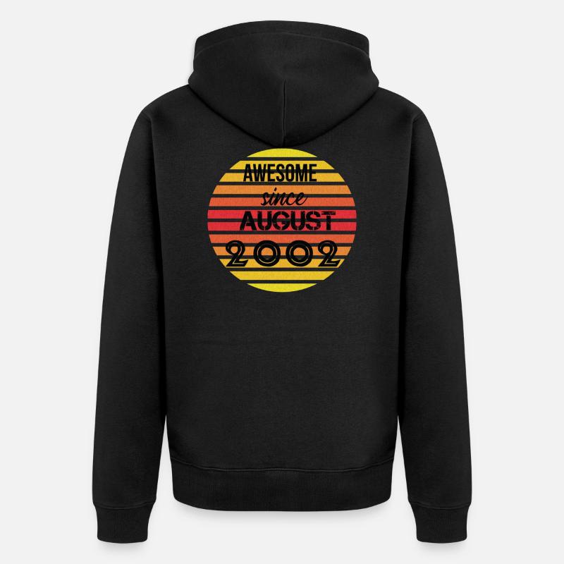 Awesome since august 2002 - Veste à capuche bio Premium Unisexe - undefined