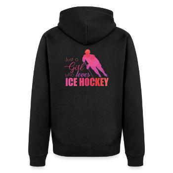 Hockey - Veste à capuche bio Premium Unisexe - noir - Dos - Nico (187cm)