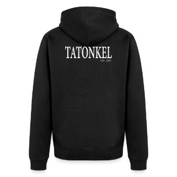 Sexe Tante Oncle Tatonkel EST 2021 Cadeau - Veste à capuche bio Premium Unisexe - noir - Dos - Nico (187cm)