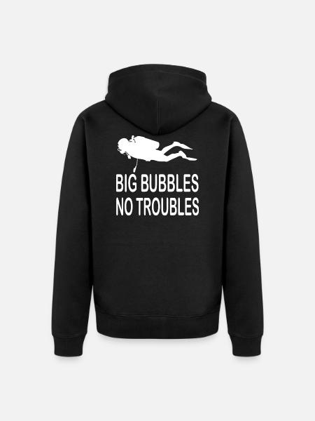 Diving Dive Dive - Unisex Premium Organic Zip Hoodie - black