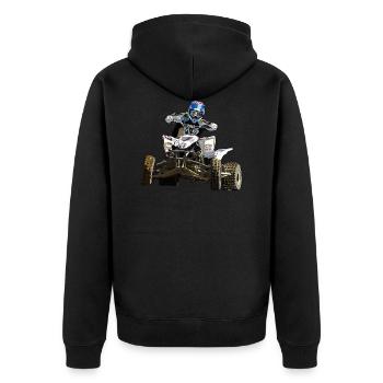 Quad - Veste à capuche bio Premium Unisexe - noir - Dos - Nico (187cm)