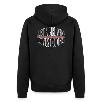 true cool superpower - Veste à capuche bio Premium Unisexe - noir - Dos - Nico (187cm)