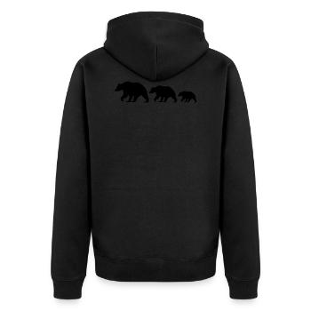 Famille Bear - Veste à capuche bio Premium Unisexe - noir - Dos - Nico (187cm)