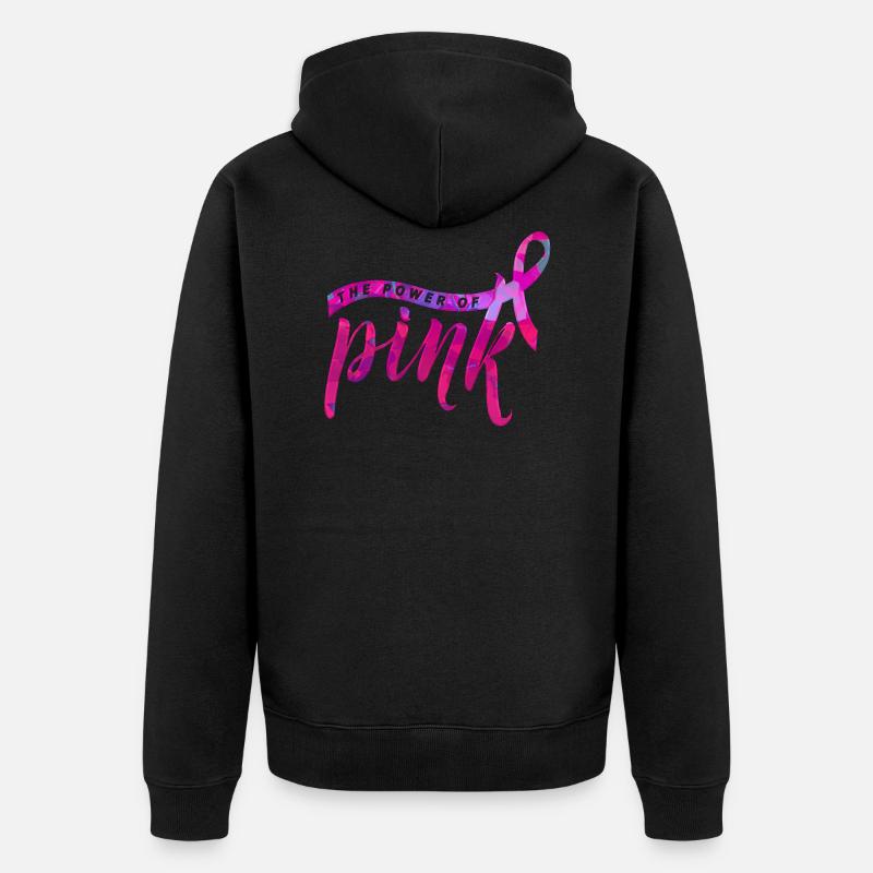 Cancer du sein - Veste à capuche bio Premium Unisexe - noir