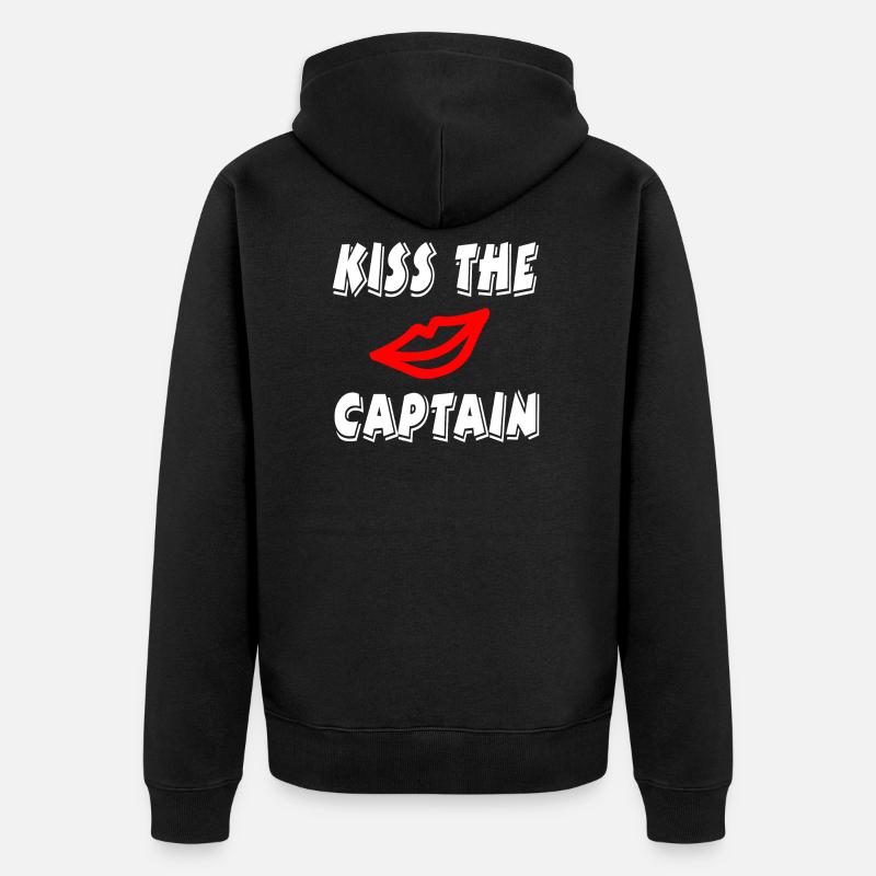 Capitaine - Veste à capuche bio Premium Unisexe - noir