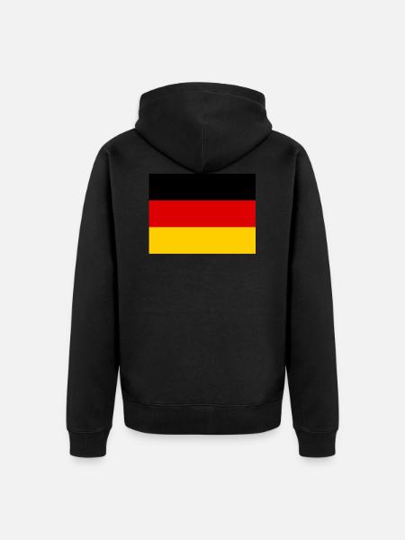 Germany - Unisex Premium Organic Zip Hoodie - black