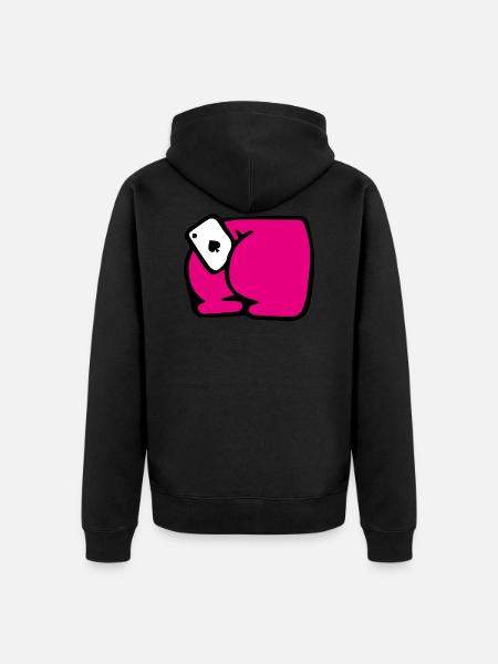 As Card - Unisex Premium Bio Zip Hoodie - Schwarz