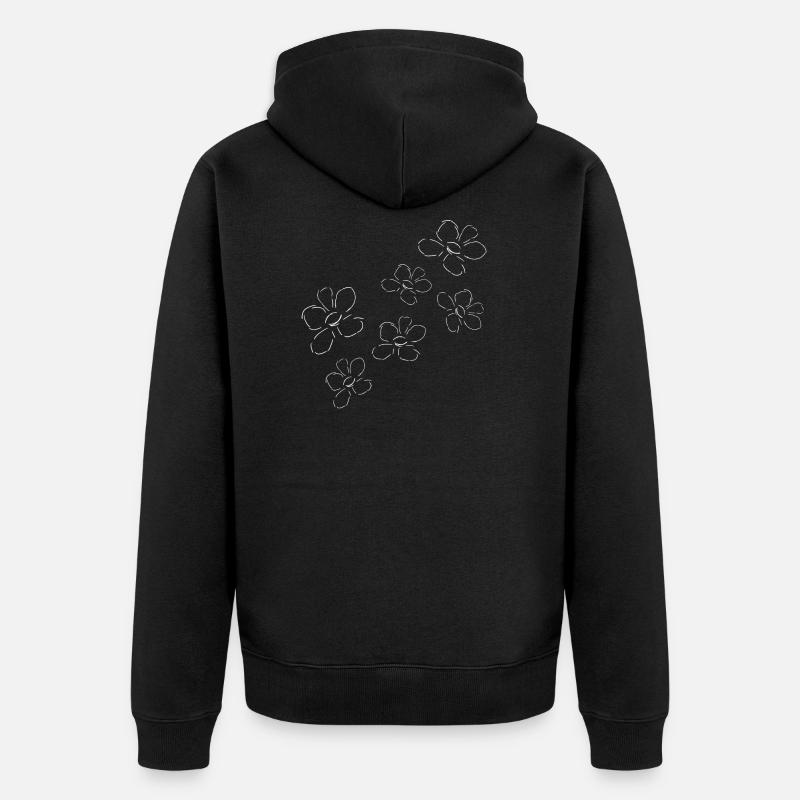 fleurs fleur - Veste à capuche bio Premium Unisexe - noir
