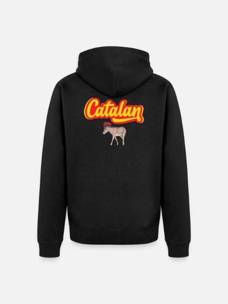 Catalan Ane Catalan Barratina Regional Gift - Unisex Premium Organic Zip Hoodie - black