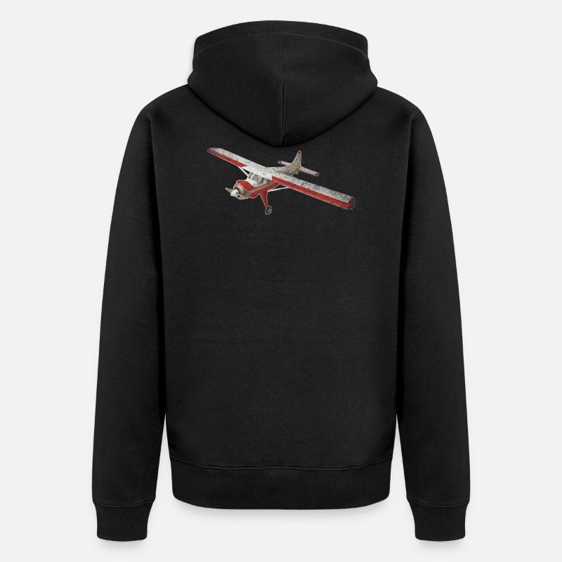 Avion - Veste à capuche bio Premium Unisexe - noir