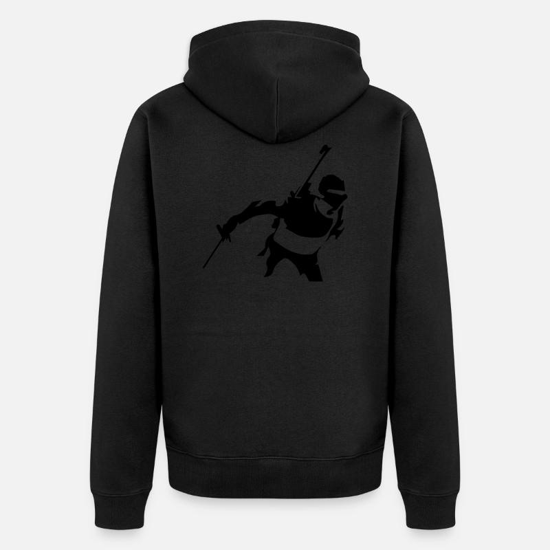 Biathlon Ski - Veste à capuche bio Premium Unisexe - noir