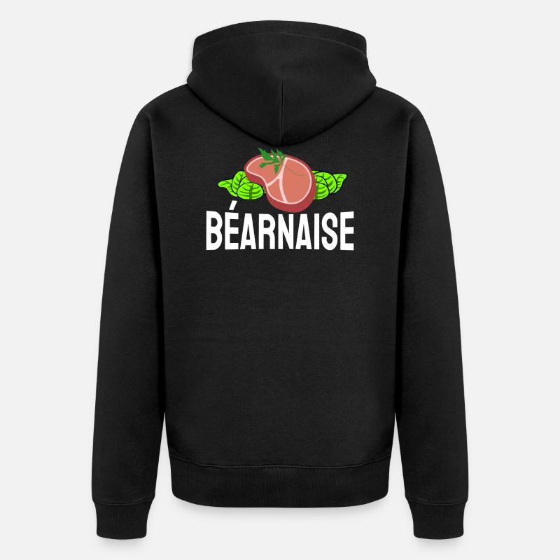 béarnaise - Veste à capuche bio Premium Unisexe - noir