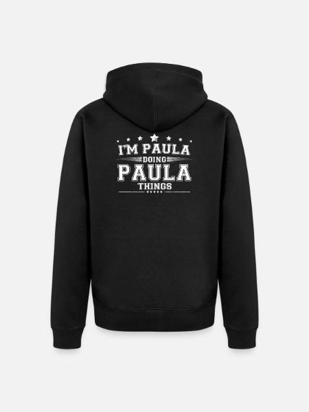 Paula - Veste à capuche bio Premium Unisexe - noir
