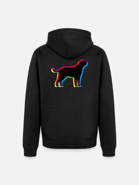 CMYK St. Bernard - Unisex Premium Organic Zip Hoodie - black