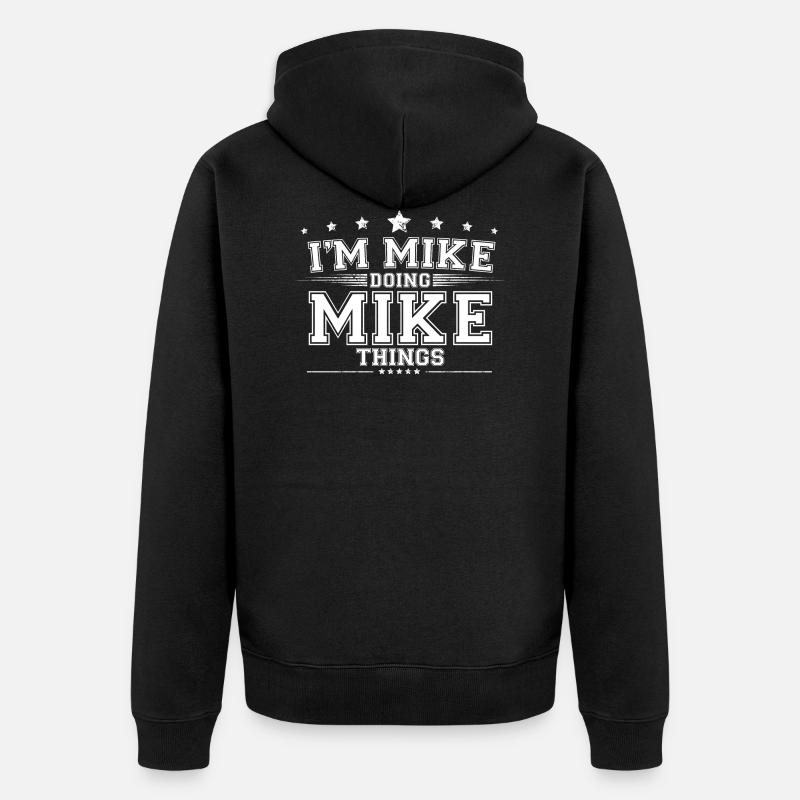 Micro - Veste à capuche bio Premium Unisexe - noir