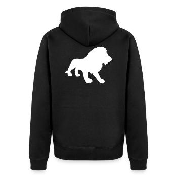 lion - Veste à capuche bio Premium Unisexe - noir - Dos - Nico (187cm)