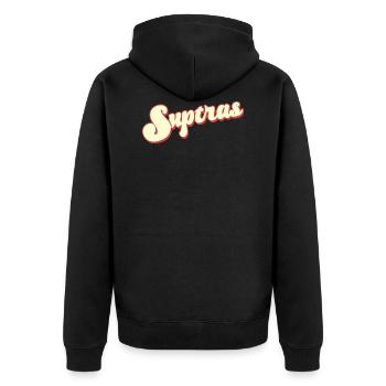 hooligan hools tribüne bloc 9a suptras ultras ventilateur - Veste à capuche bio Premium Unisexe - noir - Dos - Nico (187cm)