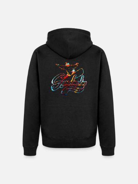 Snowboarding - Unisex Premium Organic Zip Hoodie - black