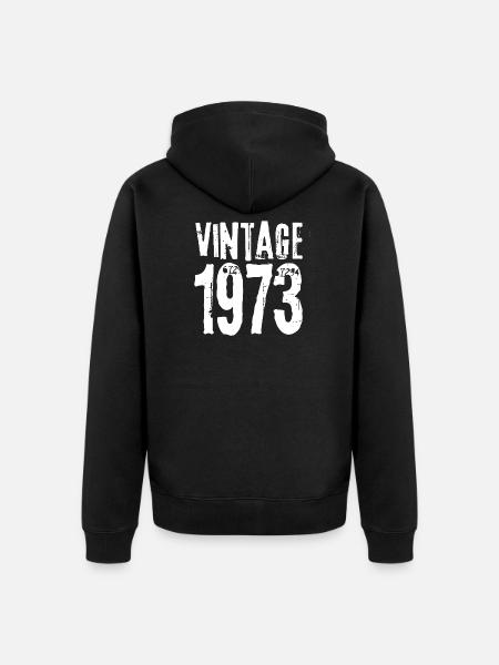 Millésime 1973 - Veste à capuche bio Premium Unisexe - noir