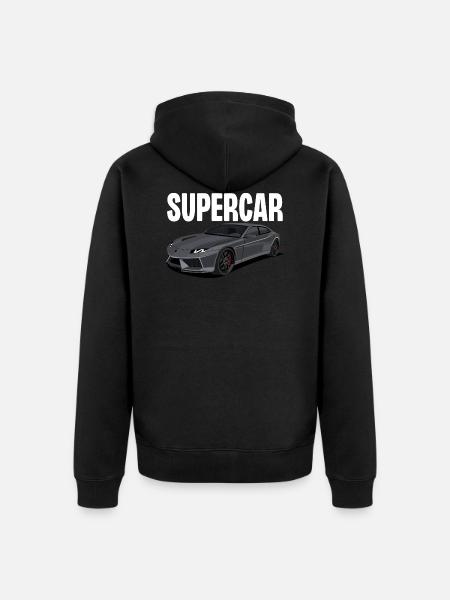 Supercar - Veste à capuche bio Premium Unisexe - noir