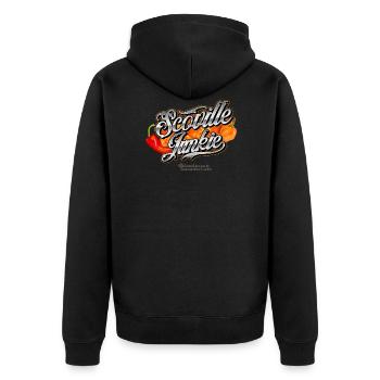 Chili Design Scoville Junkie - Veste à capuche bio Premium Unisexe - noir - Dos - Nico (187cm)