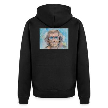 Ivan Graziani - Veste à capuche bio Premium Unisexe - noir - Dos - Nico (187cm)
