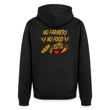 Cultivateur - Veste à capuche bio Premium Unisexe - noir - Dos - Nico (187cm)