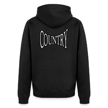 country cowboy western rodéo indien équitation cheval - Veste à capuche bio Premium Unisexe - noir - Dos - Nico (187cm)