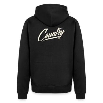 country cowboy western rodéo indien équitation cheval - Veste à capuche bio Premium Unisexe - noir - Dos - Nico (187cm)