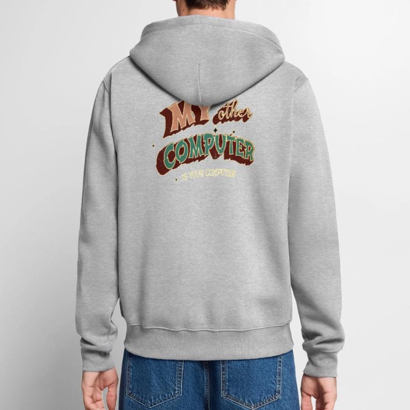 hacking coding hacking hack out glitch present Unisex Premium Bio Zip Hoodie