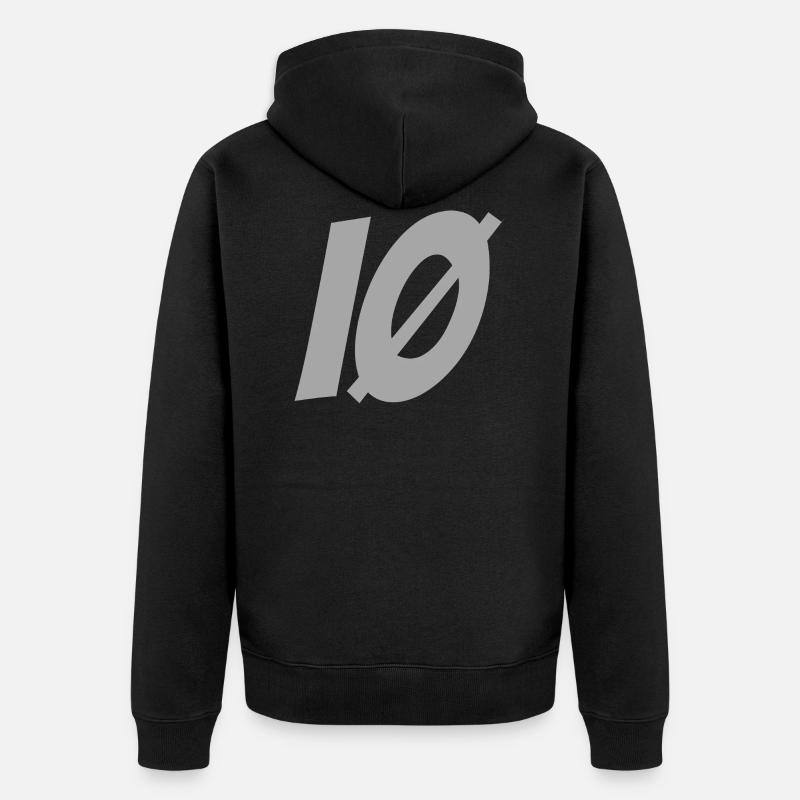 ÏLE D'OLERON IØ gris - Veste à capuche bio Premium Unisexe - noir