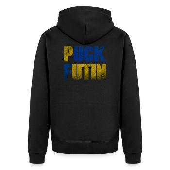 Puck Futin - Veste à capuche bio Premium Unisexe - noir - Dos - Nico (187cm)