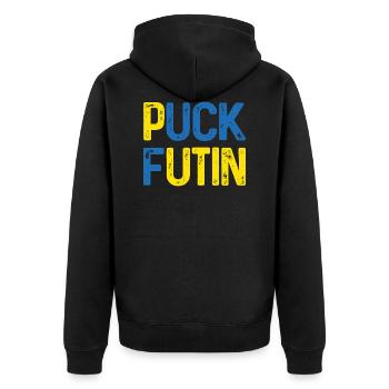 Puck Futin - Veste à capuche bio Premium Unisexe - noir - Dos - Nico (187cm)