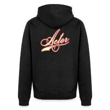 acteur hollywood actor meilleur blockbuster de film - Veste à capuche bio Premium Unisexe - noir - Dos - Nico (187cm)