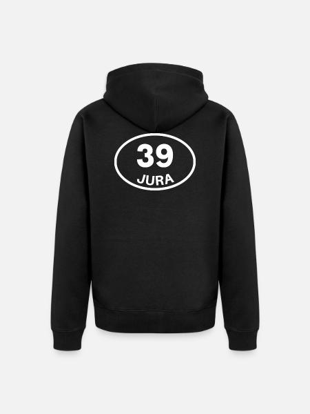 39 jura - Veste à capuche bio Premium Unisexe - noir